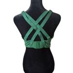 Lululemon  Energy Sports Bra High Support Size 36DD Green Strappy Sweat Wicking Photo 1