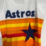 Genuine Merchandise  White Striped Astros Tank Top Sz M NWT Photo 3