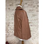 Classiques Entier  Women’s L Soft Brown Genuine Lamb Leather Cropped  Jacket Photo 4