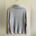 Lord & Taylor Periwinkle Cowl Neck Knit Sweater, Size Medium Gray Photo 13