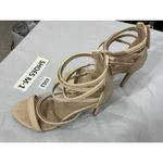 Dream Paris Womans Dream Pairs Sandals 7 Nude Back Zip Strappy Open Toe Stilettos Photo 2
