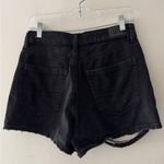 American Eagle  Curvy 90’s Boyfriend Black Distressed Shorts Photo 1