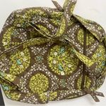 Vera Bradley Green Floral Birds and Vines Quilted book bag backpack Photo 1