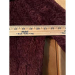 Pendleton  Burgandy Sherpa pull over pleaid wool accents L Photo 6