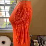 YA Los Angeles  T-Shirt Dress Smock Sleeve Orange Size S Small Cotton Blend Photo 4