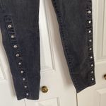 IRO  Biba Side-Snap Skinny Jeans High-Rise Washed Black Size 26 Photo 2