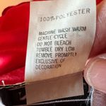 Natori  Red Long Robe With Black Lace At Shoulders On Sleeves Sexy Vintage Large Photo 15