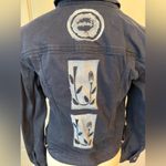 Talbots Blue Stenciled Jean Jacket Photo 5