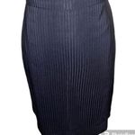 Armani Collezioni Gorgeous black wool striped pencil skirt Photo 0