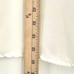 Vince $225 Women's Ivory Short Sleeve Double V-Neck Crepe Top Size M Photo 6