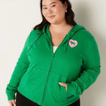 PINK - Victoria's Secret Victoria’s Secret PINK Originals Dog Glitter Logo Zip Hoodie Size XL Photo 0