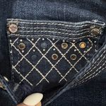 White House | Black Market Dark Wash Rhinestone Bootleg Jeans- Size 8R Photo 2