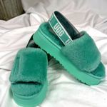 Ugg Disco Slide Platform Back Strap Boho Retro Mint Green 8 Photo 2