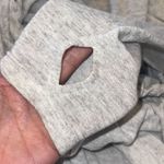 Ink Love And Peace Womens Cowlneck Drawstring Hem Tunic Sweatshirt Gray Small Photo 6