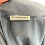Bottega Veneta  Charcoal Black Open Front Collard Shirt *SAMPLE *Damaged Small‎ Photo 6