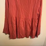 OSO Casuals Peplum Top Pink Embroidered Floral Size M Photo 13