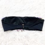 Victoria's Secret Victoria’s Secret Swim Black Bandeau Fringe Bikini Top Size Small Photo 1