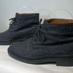 Tod's Tod’s Gray Wool Lace Up Ankle Boots Sz 5.5 US Minimalist Timeless Photo 3