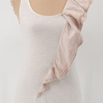 Anthropologie One September Ruffle Tank Top Coquette Soft Girl Feminine Size XS White Photo 0