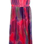Boutique 4X Dress Full Maxi‎ Chiffon Lined Pink Purple Strappy Sleeveless 956 Photo 0