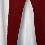 Dear John Gisele High Waisted Skinny Burgundy Velvet Velour Pants size 28 π Photo 11