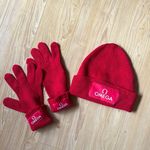 Omega glove & beanie set Red Photo 0