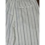 Old Navy  Size M Woman Extra High-Rise Taylor Wide-Leg Striped White Linen-Blend Photo 10