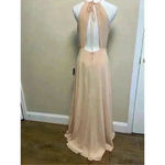 Lulus NWT  Aim for amour champagne halter maxi dress medium NWT Photo 9