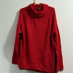 The Limited  Womens Long Sleeve Cowl Neck Knit Sweater Red  Small Pockets 2x New Photo 0