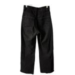 ZARA  Distressed High Rise Wide Leg Jean 0 Women’s Black 6688/227 Photo 2