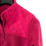 Berne Fleece Floral Quilted Full Zip Jacket Womens Large Pink Soft Cozy Outdoors Photo 3