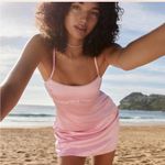 Peppermayo  Divine Destiny Diamanté Pink Satin Slip Mini Dress XS Photo 3