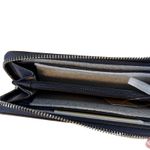 Michael Kors Jet Set Travel Large Wallet Navy Saffiano Leather Zip Around NWT Blue Photo 6