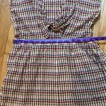 Madewell Tie Front Cutout Gingham Cotton Romper Size 8 Photo 10