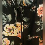Trixxi Black and Pink Floral patterned short sleeve romper Photo 3