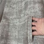 Eileen Fisher Taupe Illusion Jacquard Long Open Front Coat Size XL Photo 6