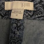 J.Jill  Soft Blue Paisley Print Ankle Pants Photo 3