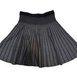 Catherine Malandrino Catherine  Pleated Black and Grey Medium Mini Skirt Photo 0