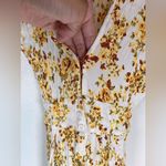 Faithfull the Brand Faithful The Brand Rafa Midi Crinkled In Goldie Floral Dress Size 4 Photo 3