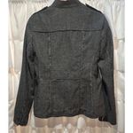 Banana Republic  Vintage Wool Blend 10 Women's Gray Military Style‎ Jacket Blazer Photo 6