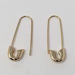 BaubleBar NWT Sugarfix by Gold-Tone Safety Pin Threader Earrings Women's Photo 3
