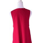 Anthropologie Maeve x - Cerise Red Mock Neck Swing Knee Length Dress Sz L Photo 5