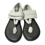 Sanuk Yoga Sling 2 Sandal Gray Lightweight Stretch Knit Women Size 6 Photo 5