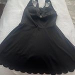Black Athletic Dress with scallop detailing Photo 1