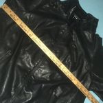 AVENUE faux leather zip up moto jacket 3 zipper pockets size 22/24 Black Photo 8