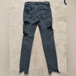 American Eagle Outfitters High Rise Jeggings Super Stretch X Size 6 Faded Black Photo 3