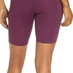 Girlfriend Collective NWT High Rise Biker Shorts Women's Small Plum Workout Photo 1