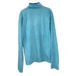 Spruce Blue Fleece V Neck Long Sleeve Mock Neck Top Size XL Photo 3