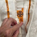 Tory Burch Women's Cream Wide Leg High Rise Silk Blend Trousers Size 2 pre own Photo 5