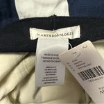 Anthropologie  Navy White Striped Floppy Sun Hat Wide Brim NWT Photo 3